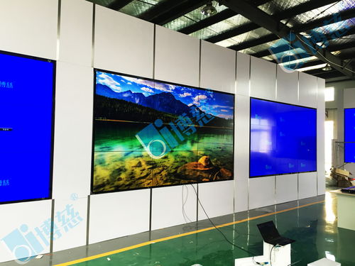 博慈69套三星55寸3.5mm液晶拼接屏點亮江蘇南通制藥集團展廳新風采